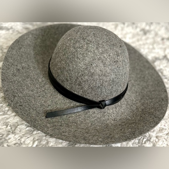 ‼️RARE‼️?NORDSTROM??NWT?Floppy Wool Hat in Heather Grey/Black main image 7